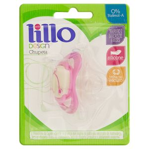 Lillo Chupeta Design Glow Ortodontica De Silicone Nº 2 Rosa