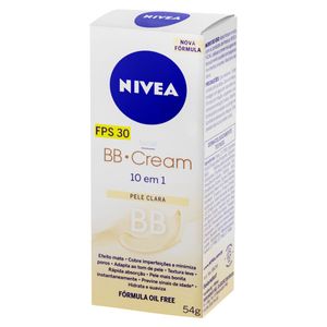 Nivea Bb Cream Liquido Base 5 Em 1 Hidrantante Fps10 Pele Clara 50 Ml