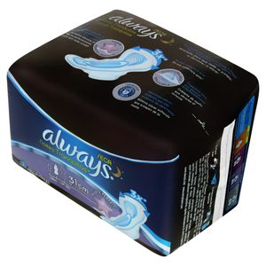 Always Absorvente Mega Noturno Seca Com Abas C/8