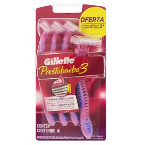 Gillette Mach 3 Aparelho Depilatorio Feminino Leve 4 Pague 3