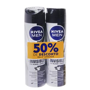 Desodorante Nivea Men Invisible For Black E White Aerosol 250Ml