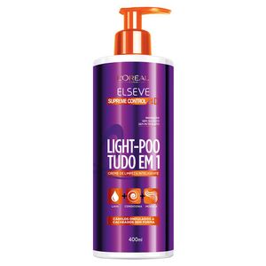 Elseve Creme Limpeza Capilar Light Poo Supreme Control 400 Ml