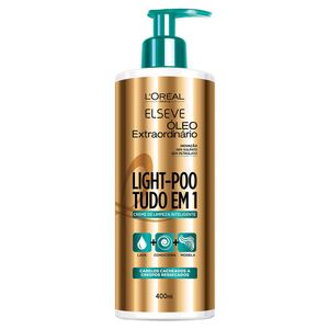 Elseve Creme Limpeza Capilar Light Poo Oleo Extraordinario 400 Ml