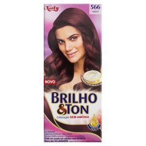 Brilho E Ton Tintura Creme 5.66 Ameixa