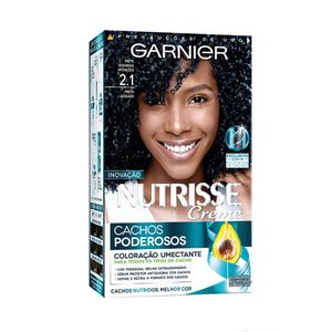 Nutrisse Kit Coloracao Creme 2.1 Preto Segundas Intencoes Cachos Poderosos