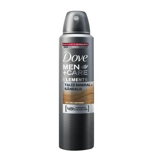 DESODORANTE DOVE MEN CARE AEROSOL ELEMENTS TALCO MINERAL E SANDALO 48H 89G