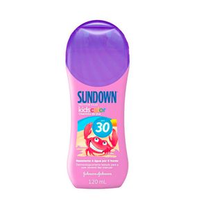 Sundown Kids Creme Protetor Solar Color Cheirinho De Uva Fps30 120 Ml
