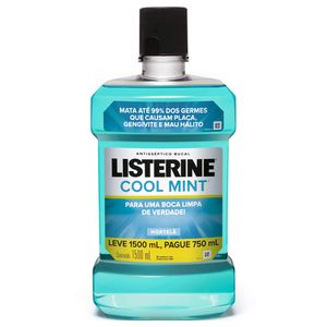 Listerine Antisept Liquido Cool Mint Leve 1500Ml Pague 750Ml 1.5 L