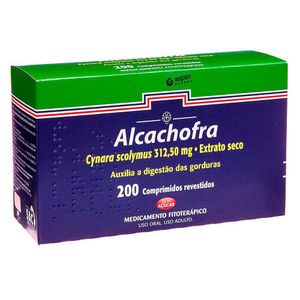 Alcachofra Comprimido Revestido 20X10 312Mg C/200