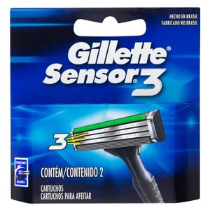 Gillette Sensor 3 Refil Barbear Masculino C/2