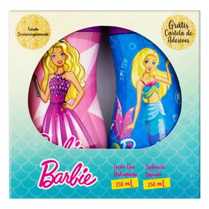 KIT BARBIE (SAB LIQ 250ML + LOC DEO HIDR 230ML) GRATIS ADESIVO