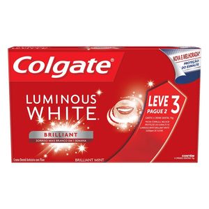 Colgate Luminous W Creme De Dental Brilliant Mint Leve 3 Pague 2 70 G