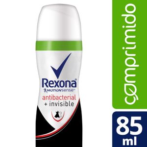 Antitranspirante Aerossol Antibacterial E Invisible Comprimido Rexona Motionsense 85Ml