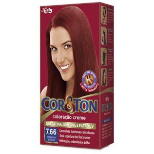 Tintura Cor E Ton 7.66 Vermelho Intenso Mini Kit