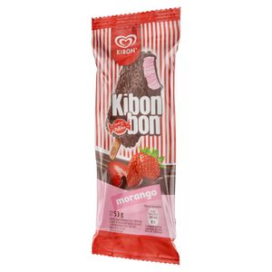 Sorvete Morango Kibon Kibonbon Pacote 53G