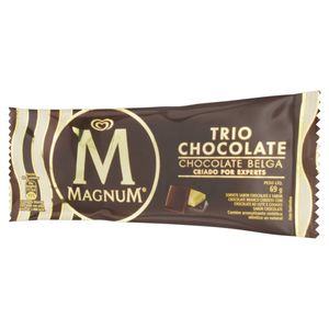 Sorvete Trio Chocolate Belga Magnum Pacote 69G