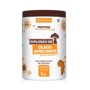 Beleza Natural Creme De Pentear Explosao De Oleos Africanos 1 L