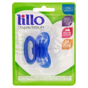 Lillo Chupeta Extra Air Silicone Redondo Azul Tamanho 2 Ref.610820