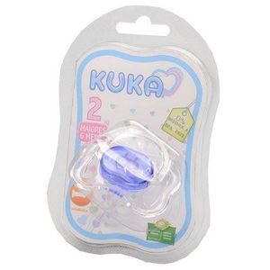 Kuka Baby Chupeta Cristal Ortodontica N 2 Azul Marinho Ref 2009