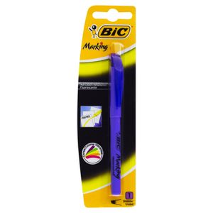 Marcador De Texto Fluorescente Roxo Chanfrado Bic Marking