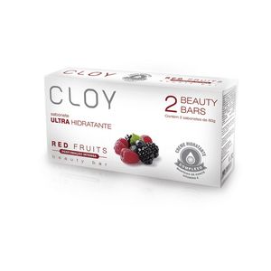 CLOY SABONETE BARRA BEAUTY BAR RED FRUITS 80 G x 2