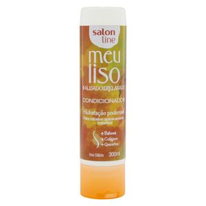 SALON LINE CONDICIONADOR MEU LISO ALISADOERELAXADO HIDRATACAO PODEROSA 300 ML x 1