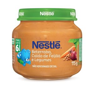 PAPINHA POTE PAPINHA FEIJÃO LEGUMES E BETERRABA 170 G x 1