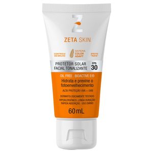 ZETA SKIN CREME PROTETOR SOLAR COM COR FPS30 60 G x 1
