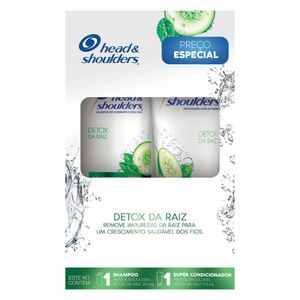 HEAD E SHOULDERS KIT DETOX DA RAIZ SHAMPOO + CONDICIONADOR 200 ML CADA 400 ML x 1