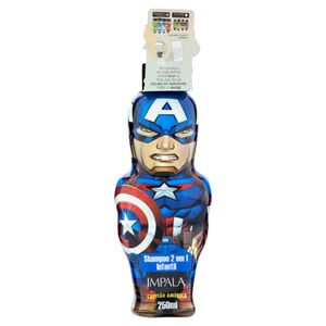 IMPALA SHAMPOO INFANTIL 2 EM 1 CAPITAO AMERICA 250 ML x 1