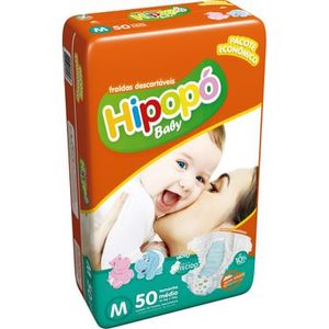 HIPOPO BABY FRALDA ECONOMICA TAMANHO M x 50