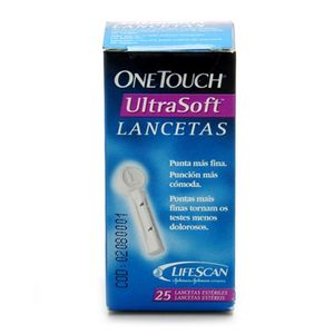 ONETOUCH ULTR SOFT LANCETAS x 25
