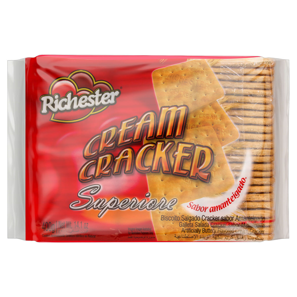 Biscoito Cream Cracker Richester Superiore 400g