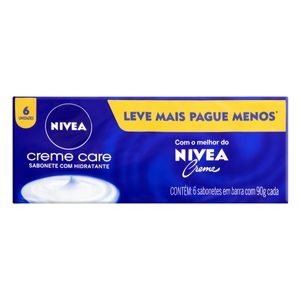 NIVEA SABONETE HIDRATANTE CREME CARE LEVE MAIS PAGUE MENOS 90 G x 1