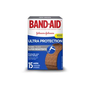 BAND AID CURATIVOS ULTRA PROTECTION SUPER RESISTENTE x 15