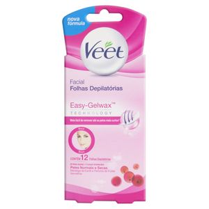 VEET CERA FACIAL PELE NORMAL x 12