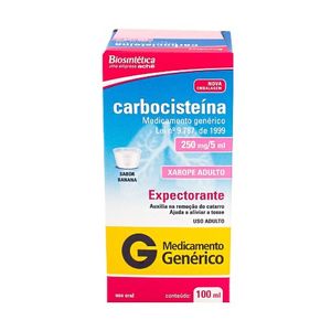CARBOCISTEINA MG XAROPE ADULTO 250MG 100 ML x 1 (/5ML)