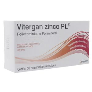 VITERGAN ZINC PL COMPRIMIDO REVESTIDO x 30