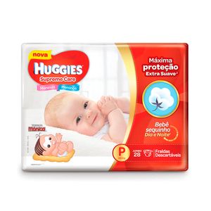 HUGGIES SUPRE CARE FRALDA JUMBO TAMANHO PEQUENO x 28