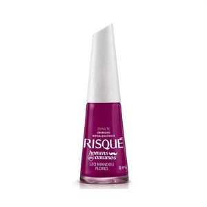 RISQUE ESMALTE LIQUIDO COMERCIAL CREMOSO LEO MANDOU FLORES 8 ML x 1