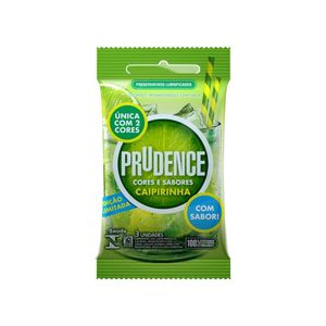 PRUDENCE COR E SAB SACHE PRESERVATIVO LUBRIFICADO CAIPIRINHA x 3