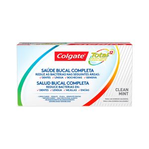 COLGATE TOTAL 12 CREME DENTAL CLEAN MINT 50% DE DESCONTO NA 2º UNIDADE 90 G x 2