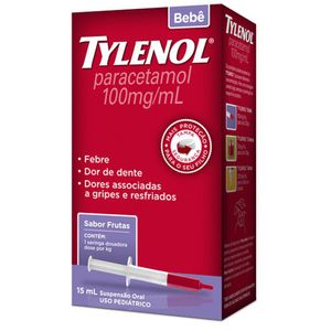 TYLENOL GOTAS BEBE SABOR FRUTAS 100MG 15 ML x 1 (/ML)
