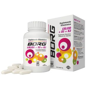 Borg Cálcio + D3 + K2 C/ 60 Caps