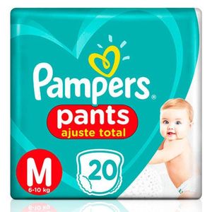 PAMPERS FRALDA PANTS AJUSTE TOTAL TAMANHO M x 20