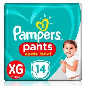 PAMPERS FRALDA PANTS AJUSTE TOTAL TAMANHO XG x 14