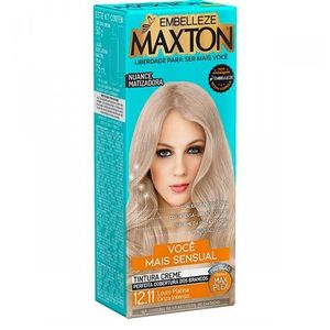 TINTURA MAXTON 12.11  LOURO PLATINA CINZA INTENSO
