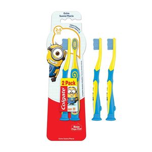 COLGATE ESCOVA DENTAL MINIONS EXTRA SUAVE MACIA x 2