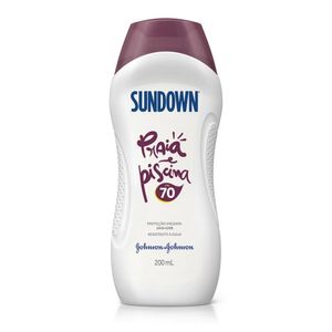 SUNDOWN LOCAO PROTETOR SOLAR FPS70 PRAIA E PISCINA 200 ML x 1
