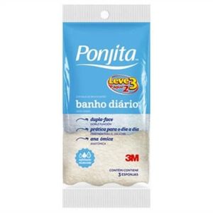 PONJITA ESPONJA BANHO LEVE 3 PAGUE 2 x 3